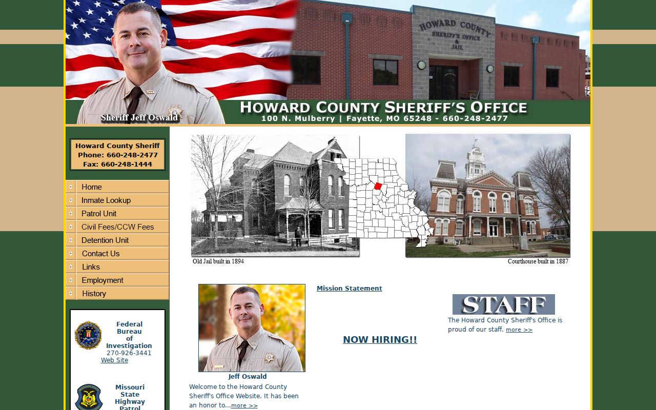 Howard County warrant records Sheriff website
